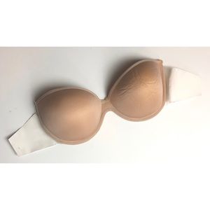 NEW • Nude Size D Push Up Stick On Bra.